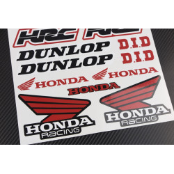 Honda Racing motocross Sponsors HRC Large Decal set 24x32 cm Laminated