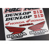 Honda Racing motocross Sponsors HRC Large Decal set 24x32 cm Laminated