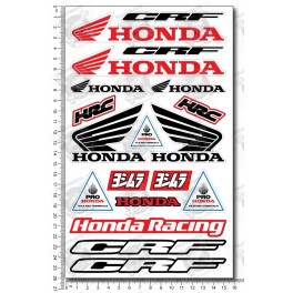 Honda CRF motocross medium Decal set 16x26 cm Laminated CR sponsors