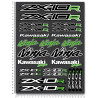 Kawasaki Ninja ZX-10R Large Decal set 24x32 cm 25 stickers