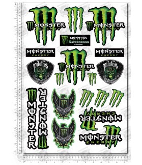Monster Energy Pilotos XtraLarge Decal set 34x49 cm Laminated (Compatible Product)