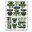 Monster Energy Pilotos XtraLarge Decal set 34x49 cm Laminated (Producto compatible)