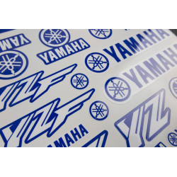 YAMAHA YZ YZF Large Decal set 24x32 cm Laminated motocross 