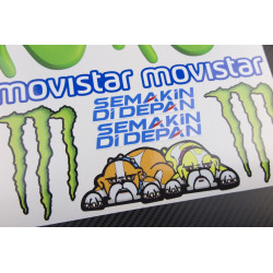 Valentino Rossi 46 Movistar Yamaha Large Decal set 24x32 cm Laminated