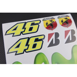 Valentino Rossi 46 Movistar Yamaha Large Decal set 24x32 cm Laminated