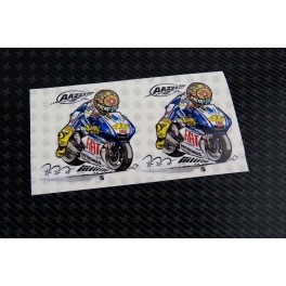 Valentino Rossi 46 The Doctor kool art decals stickers 2 pcs 9 cm