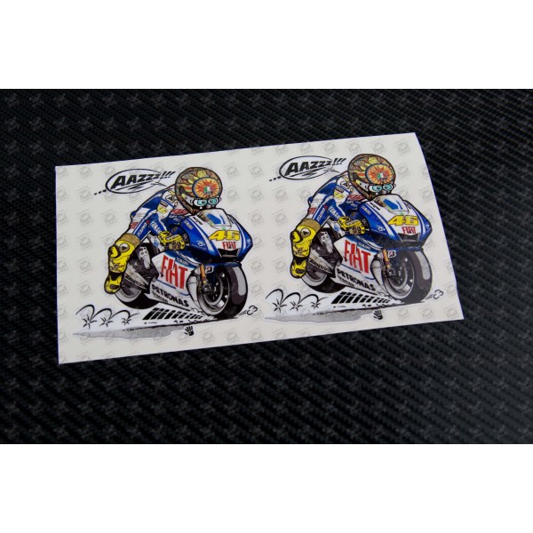 THE PAINTER ROSSI THE DOCTOR Style Stickers 2 x 190mm x 31mm Printed/laminated 