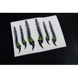 Monster Claws out of metal decals stickers 2 pcs12 cm