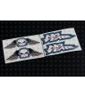 No Fear Logo and Skull decals stickers 4 pcs 10 cm