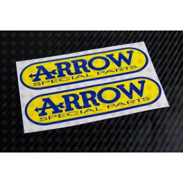 ARROW Special parts exhaust decals stickers 2 pcs 12 cm