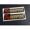 AKRAPOVIC metallic exhaust decals stickers 2 pcs HEAT PROOF!