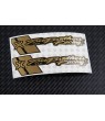 Two Brothers exhaust metallic decals stickers 2 pcs HEAT PROOF!