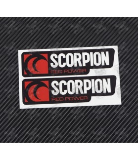 STICKERS SCORPION EXHAUST 2 pcs HEAT PROOF! (Compatible Product)
