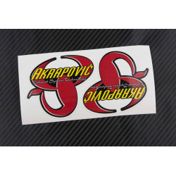 AKRAPOVIC metallic exhaust decals stickers 2 pcs HEAT PROOF!