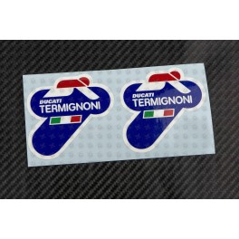 2 Adhesive Stickers Termignoni Heavy Duty The Heat 8,5 CM Right And Left 