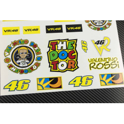 Valentino Rossi 46 The Doctor Large Decal set 24x32 cm Laminated