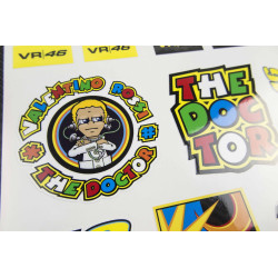 Valentino Rossi 46 The Doctor Large Decal set 24x32 cm Laminated