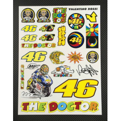 Valentino Rossi 46 The Doctor Large Decal set 24x32 cm Laminated