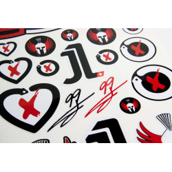 Jorge Lorenzo Large Decal set 24x32 cm Laminated