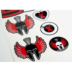 Jorge Lorenzo Large Decal set 16x26 cm Laminated