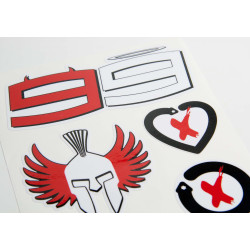 Jorge Lorenzo Large Decal set 16x26 cm Laminated