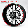 AGUSTA BRUTALE 3 Way Wheel decals rim stripes 12 pcs. stickers 750 800 910 