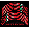 AGUSTA BRUTALE 3 Way Wheel decals rim stripes 12 pcs. stickers 750 800 910 