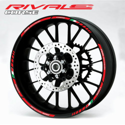 AGUSTA RIVALE 3 Way Wheel decals rim stripes 12 pcs. stickers 800 