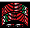 Aprilia RSV4 Wheel decals stickers rim stripes 12 pcs. RSV 4 Factory Laminated 