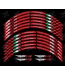Aprilia RSV4 3 Way Wheel decals stickers rim stripes 12 pcs. RSV Factory Laminated full color
