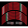Aprilia Shiver 750 3 Way Wheel decals rim stripes 12 pcs. Laminated full color 
