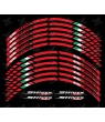 Aprilia Shiver 750 3 Way Wheel decals rim stripes 12 pcs. Laminated full color 