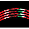 APRILIA Racing Italian flag Wheel decals rim stripes 16 pcs. Laminated full color