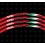 STICKERS APRILIA Racing Italian flag Wheel rim stripes 16 pcs (Compatible Product)