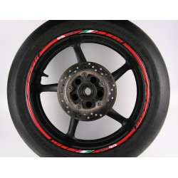 APRILIA Racing Italian flag Wheel decals rim stripes 16 pcs. Laminated full color