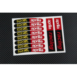 APRILIA OZ Racing small Wheel decals rim stripes 8 pcs. Laminated 