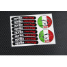 APRILIA Racing small Wheel decals rim stripes 8 pcs. Laminated 