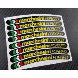 Aprilia Marchesini small Wheel decals rim stripes 8 pcs. Laminated 