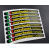 Aprilia Marchesini small Wheel decals rim stripes 8 pcs. Laminated 