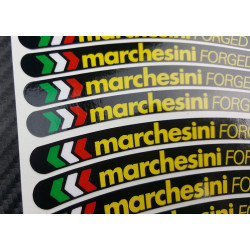 Aprilia Marchesini small Wheel decals rim stripes 8 pcs. Laminated 