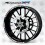 BMW S1000XR 3 Way Wheel decals stickers rim stripes 12 pcs. Laminated full color Motorsport (Compatible Product)