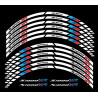 BMW S1000XR 3 Way Wheel decals stickers rim stripes 12 pcs. Laminated full color Motorsport 