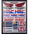 HONDA logo HRC Repsol Large Decal set 24x32 cm 23 stickers Yoshimura Laminated