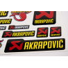 Akrapovic Medium Decal set 16x26 cm Laminated