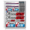 BMW F800GS 2 parts motorcycle motorbike decal sticker set 31 pcs. F800 GS Motorrad
