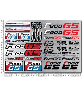 BMW F800GS 2 parts motorcycle motorbike decal sticker set 31 pcs. F800 GS Motorrad (Compatible Product)