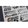 BMW F800GS 2 parts motorcycle motorbike decal sticker set 31 pcs. F800 GS Motorrad
