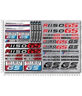 STICKERS BMW Motorrad R-1150GS Adventure 2 parts motorcycle decal sticker set 35 pcs.R1150 GS (Compatible Product)