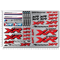 BMW Motorrad S1000RR 2 parts motorcycle sticker set Laminated 22 pcs