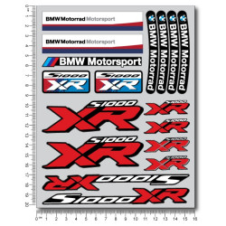 BMW Motorrad S1000RR 2 parts motorcycle sticker set Laminated 22 pcs